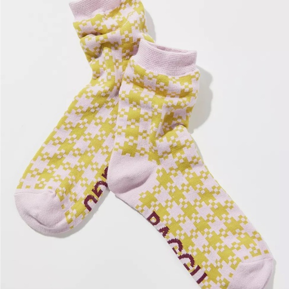 BAGGU Pink Pistachio Pixel Sock - Picture 3 of 4